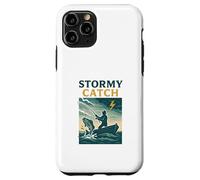 Stormy Catch Night Fishing Scene Case for iPhone 11 Pro
