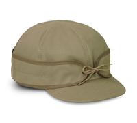 Stormy Kromer The Field Cap, Men's Baseball Cap with Pulldown Earband, Cotton Canvas Outdoor Hat for Sun and Wind Protection, Khaki, 7.125
