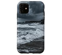 Stormy Ocean Coast Dramatic Sky Rocky Shore Case for iPhone 11