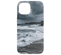 Stormy Ocean Coast Dramatic Sky Rocky Shore Case for iPhone 15