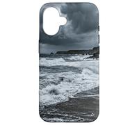 Stormy Ocean Coast Dramatic Sky Rocky Shore Case for iPhone 16