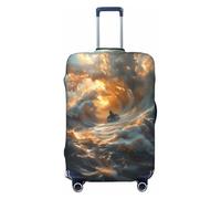 Stormy Ocean Vortex Travel Luggage Covers - Elasticity Suitcase Covers Protector for Luggage 18-32 Inch