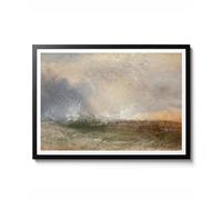 Stormy Sea Breaking on a Shore by J. M. W. Turner, Romantic Landscape Print, Poster, Wall Art Decor, Gift Idea, Archival Matte, A3 (Print Only) - 42x29.7cm