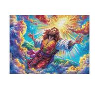 Stormy Sea Jesus Icon 500 Piece Complete Jigsaw Puzzle Set Teens Beginners Educational Challenge Puzzle Fans Group Play Anniversary Cardboard 500 PCS