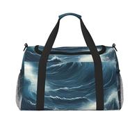 Stormy Sea Print Daily essentials Large Capacity Hand Carry Bag for Weekend Getaways style Bags