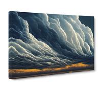 Stormy Sky Vol.1 Canvas Print | Gallery Wrapped 30mm Frame Wall Art | 30x20 inches | Ready to Hang | Contemporary Picture | Living Room Bedroom Lounge Office
