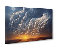 Stormy Sky Vol.2 Canvas Print | Gallery Wrapped 30mm Frame Wall Art | 30x20 inches | Ready to Hang | Contemporary Picture | Living Room Bedroom Lounge Office