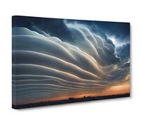 Stormy Sky Vol.3 Canvas Print | Gallery Wrapped 30mm Frame Wall Art | 30x20 inches | Ready to Hang | Contemporary Picture | Living Room Bedroom Lounge Office