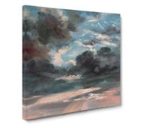 Stormy Sunset by John constable Canvas Print | Gallery Wrapped 30mm Frame Wall Art | 20x20 inches | Ready to Hang | Classic Landscape Picture | Living Room Bedroom Lounge Office
