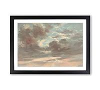 Stormy Sunset by John Constable Framed Print | A2 Black Framed Wall Art | Ready to Hang | Modern Landscape Picture | Living Room Bedroom Lounge Office