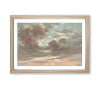 Stormy Sunset by John Constable Framed Print | A2 Oak Framed Wall Art | Ready to Hang | Modern Landscape Picture | Living Room Bedroom Lounge Office