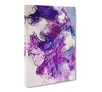 Stormy Times Abstract Art Modern Canvas Wall Art Print Ready to Hang, Framed Picture for Living Room Bedroom Home Office Décor, 30x20 Inch (76x50 cm)