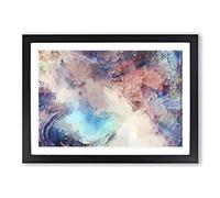 Stormy Times in Abstract Framed Print | A2 Black Framed Wall Art | Ready to Hang | Abstract Landscape Picture | Living Room Bedroom Lounge Office