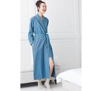 British Boxers Women's Brushed Cotton Dressing Gown - Stornoway Herringbone - SMALL