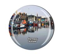 Stornoway Scotland UK Fridge Magnet 3D Crystal Tourist Souvenir Gift Collection Refrigerator Magnetic Sticker