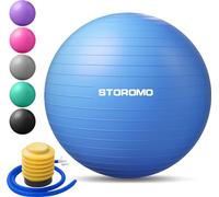 STOROMO Exercise Ball, Yoga Ball (with Exercise Tutorial) - Extra Thick Non-Slip - Supports 2500 Pounds - Workout Ball for Pregnancy, Childbirth and Balance Stability