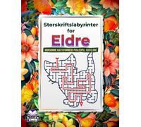 Storskriftslabyrinter for eldre: Morsomme katteformede puslespill for eldre for å forbedre hukommelse og fokus: Avslappende og underholdende ... puslespill for stresslindring og hjernetrim