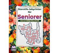 Storstils-labyrinter för seniorer: Roliga kattformade pussel för äldre för att förbättra minne och fokus: Avkopplande och underhållande labyrintbok ... pussel för stresslindring och hjärngymnastik