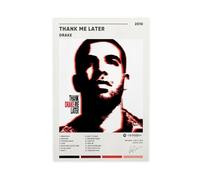 stortnate Drake Poster Thank Me Later Album Cover Canvas Posters Cool Wall Decor Art Print Posters for Room Aesthetic Unframe:12x18inch(30x45cm)