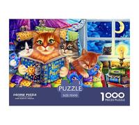 Story Cat 1000 Puzzles Adults Puzzle Adults Puzzle Puzzle Game Difficult Impossible Challenging & Brainteasing 70x50cm/1000pcs