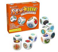 Story Cubes - Acrylic 11x10x2.5cm | Creative Storytelling Block Dice For Kids And Families | Fun Tabletop Board Game And Educational Writing Prompt Set | Imaginative Role-Playing Game For Classroom Us