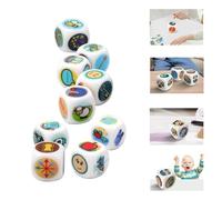 Story Dice Game, Fun Creative Leisure Party Tabletop Game | Eco-Friendly Toy Sustainable Story Dice Set Educational Games for Kids Suitable for Group Activities