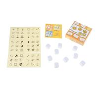 Story Dices Set, Colorful Happy Storytelling Cubes Travel Telling Cubes Funny Tabletop Game for Imaginative Play Role Playing Story