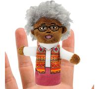 Story Finger Puppets, Plush Finger Puppets | Cartoon Black People Puppet | Fel Cartoon African Black People Puppet