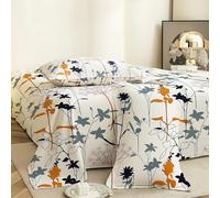 Story@ Home White 186 TC 100% Cotton 1 Double Bedsheet With 2 Pillow Cover