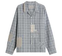 Story mfg Greetings Patchwork Long Sleeve Shirt Indigo