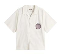 Story mfg. Men's Hand Applique Greetings Shirt Ecru Affirmations