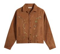Story mfg. Men's Hand Embroidered Wander Jacket Bark Brown Large
