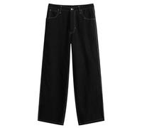 Story mfg Poetry Canvas Wonky-Wear Pants Black