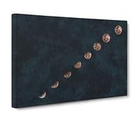 Story Of The Moon Canvas Print | Gallery Wrapped 30mm Frame Wall Art | 30x20 inches | Ready to Hang | Modern Space Picture | Living Room Bedroom Lounge Office