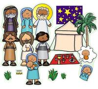 Story Time Felts Abraham & Sarah Bible Felt Set Old Testament Story Flannel Board Kids Flannelbaord (Precut- Ready to Play)