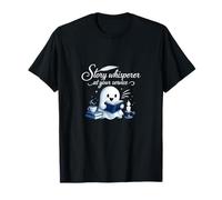 Story Whisperer Ghost Book Lover Graphic T-Shirt