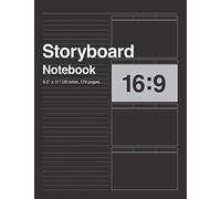 Storyboard Notebook 16:9, 8.5"x11" US Letter, 170 pages.: For Directors, Animators & Creative Storytellers
