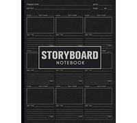 Storyboard Notebook: 9x9 Story Board Layout Templates, Blank Storytelling Sketchbook, 8.5 x 11 Size With 200 Pages Film Writing Sheets, 16:9 Frame Picture Book For Writers, Film Makers
