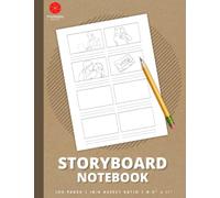 Storyboard Notebook: Blank 16:9 Storyboard Templates / Storyboarding Sketchbook for Pros, Film Students, Directors and Cinematographers (Storyboard Sketchpad)