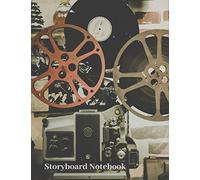 Storyboard Notebook: Film Notebook Sketchbook for Creative Storytellers, Directors, Animators, Filmmakers, Student, 4 frames per page, Narration Lines ... Edition (Film Storyboard Notebook)