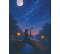 Storyboard Notebook - Moonlight Bridge Cover: A clean and dreamy layout for mapping your story scenes and notes