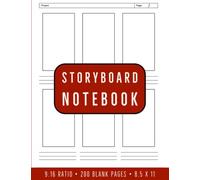 Storyboard Notebook: Vertical 9:16 Ratio Storyboard Notebook