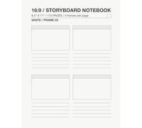 Storyboard Notebook Visual Planning & Sequential Sketchbook for Film, Animation, Comics, and Content Creation (16:9 Frames, 170 Pages): VANTA FRAME-03 (VANTA / FRAME SERIES)