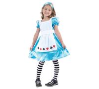 Girls Fairytale Alice Wonderland Costume Fancy Dress Book Week Child Kids Outfit
