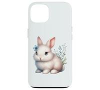 Storybook Meadow Bunny Illustration Case for iPhone 13