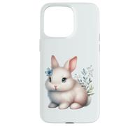 Storybook Meadow Bunny Illustration Case for iPhone 15 Pro Max