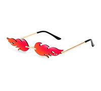 STORYCOAST Heart Shaped Sunglasses Candy Colors Love Sunglasses for Women Girls Teens Bachelorette Party Accessories, 114-gold Frame Red Lens, M