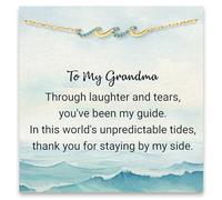 STORYJEWELLERY Birthday Gifts for Women, Gifts for Sister Mom Daughter and Friend, 30th 40th 50th 60th Birthday Gifts for Women, Wave Bracelet for Sister Mom and Daughter, Retirement Gift for Woman
