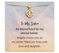 STORYJEWELLERY Birthday Gifts for Women - Link Necklaces for Mom, Daughter, Sister, Friend - Unique Ideas for 50th, 60th, 70th, 80th, S925 Sterling Silver Plated with 18K Gold, Cubic Zirconia