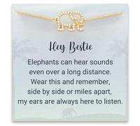 STORYJEWELLERY Inspirational Bracelets, Happy Birthday Gifts for Women, Friendship Gifts for Women, Length 6" with a 2" extension, Brass, Cubic Zirconia